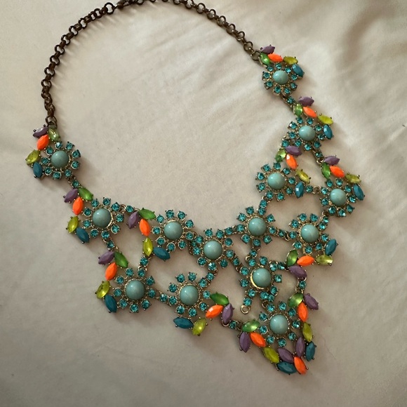 Gorgeous Colorful J. Crew Statement Necklace - Picture 2 of 8